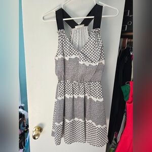 Peppermint Black and White Mini Dress